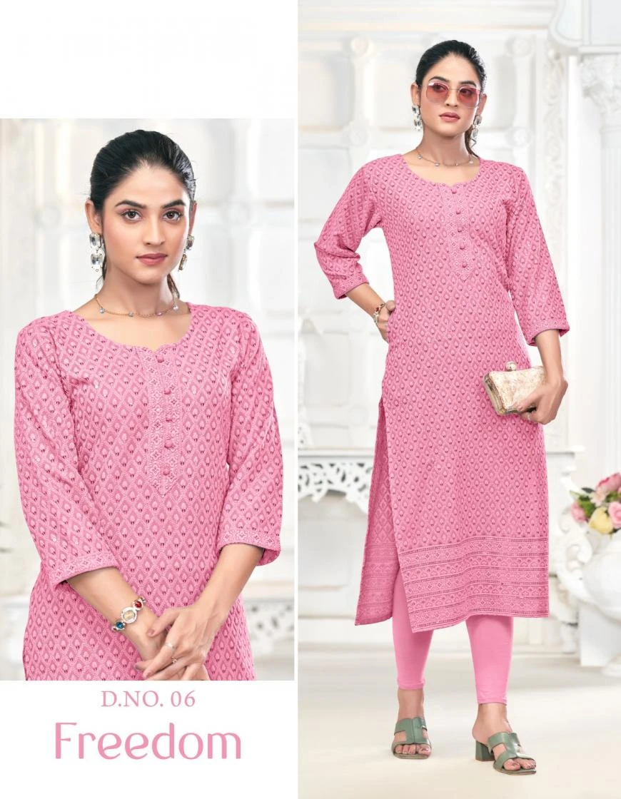 Tunic House Freedom Chikankari Kurti Collection