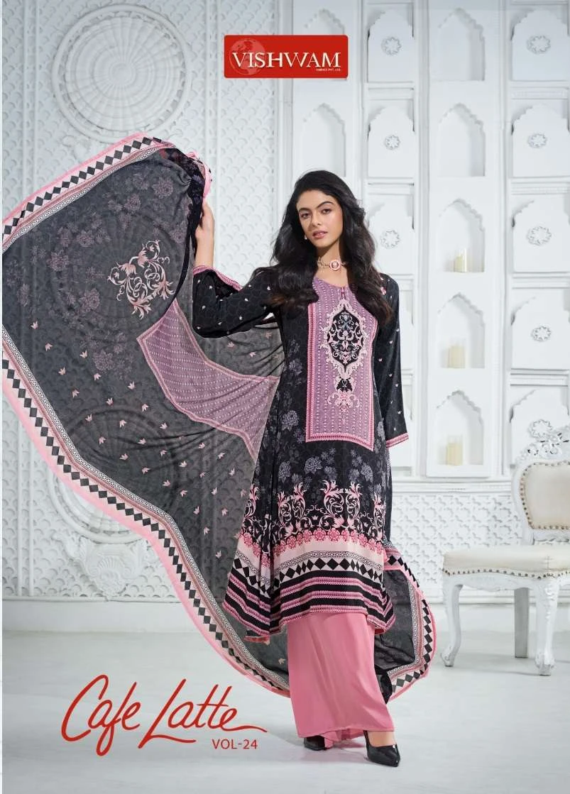 Vishwam Fabric Cafe Latte Vol 24
