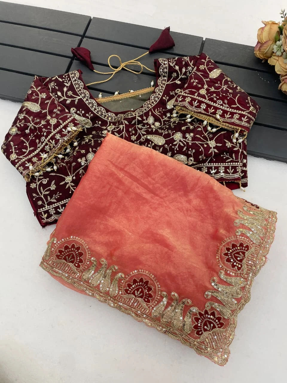 Vt 859 T Fandy Sattin Silk Sequence Worked Saree Collection