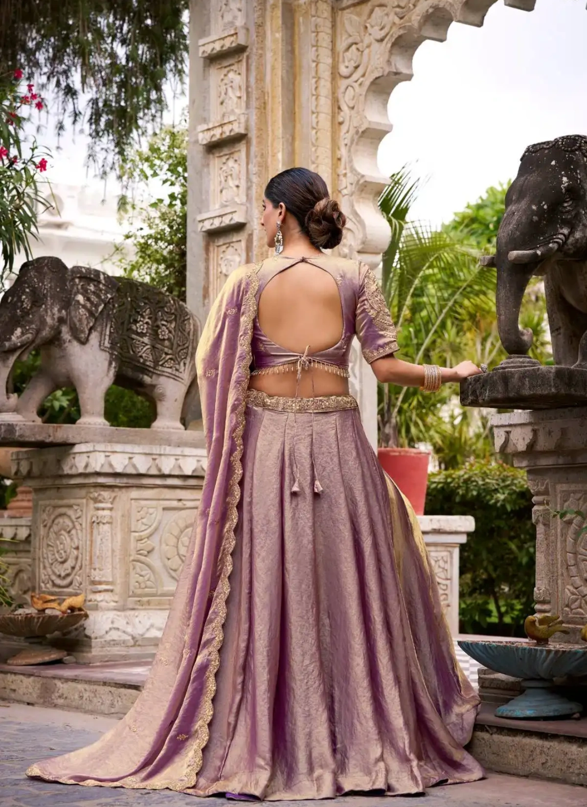 WMN 1440 Fendi Embroidery Work Choli Set