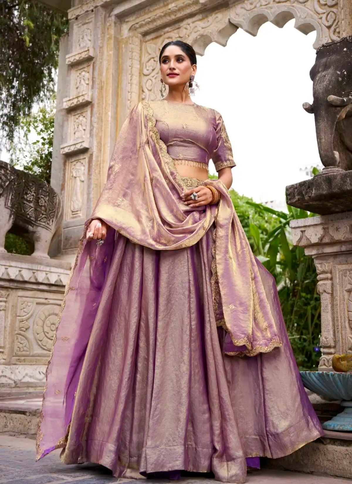 WMN 1440 Fendi Embroidery Work Choli Set