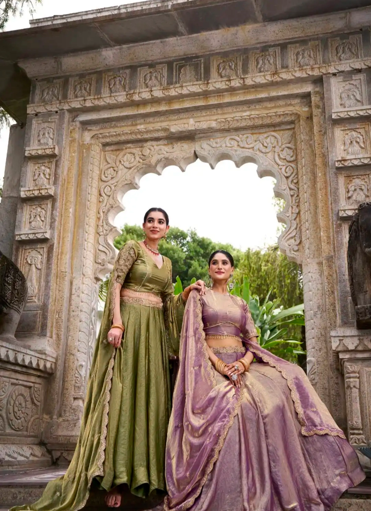 WMN 1440 Fendi Embroidery Work Choli Set