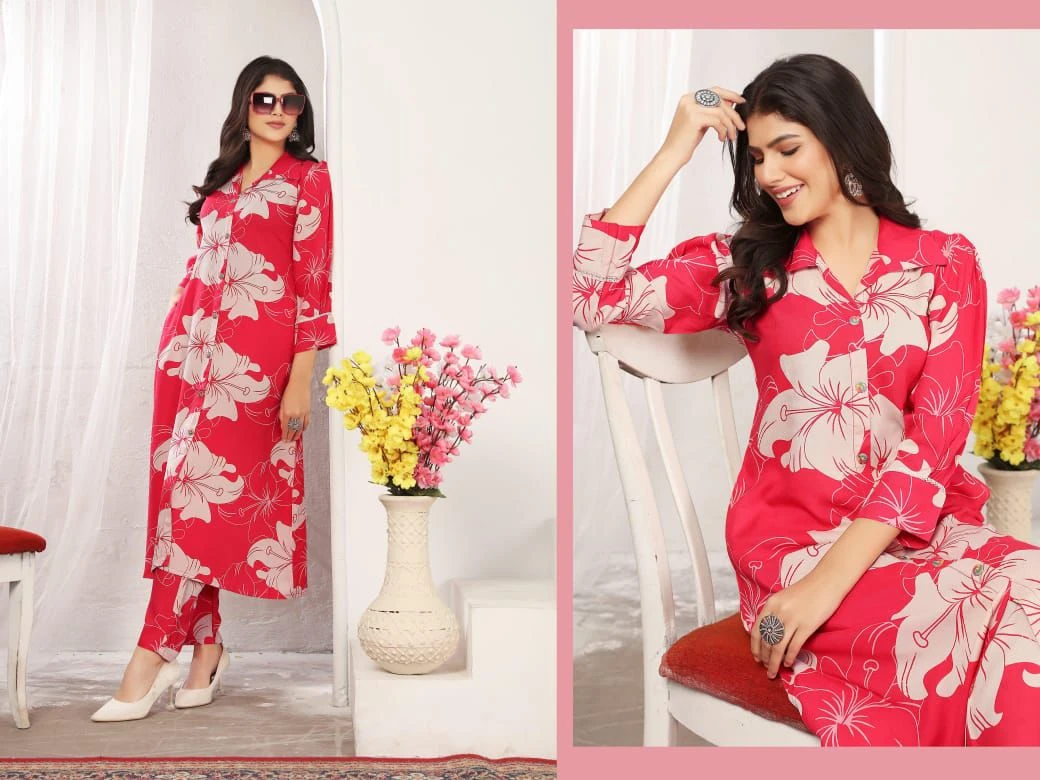 Wonder Vol 1 Premium Rayon Chanderi Co Ord Set