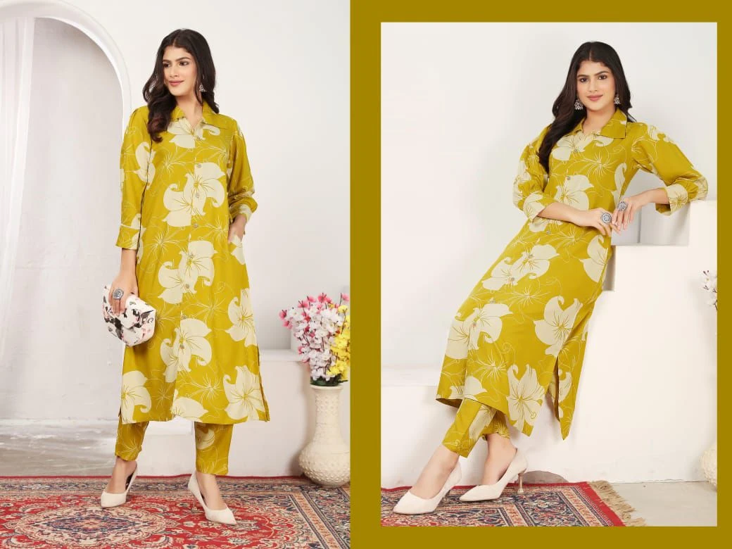 Wonder Vol 1 Premium Rayon Chanderi Co Ord Set