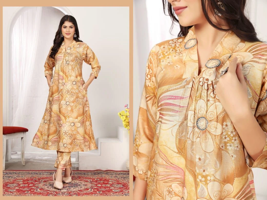Wonder Vol 1 Premium Rayon Chanderi Co Ord Set
