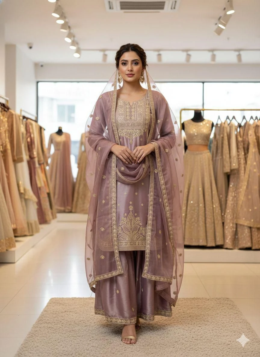 Apple Cut Top Sarara Dupatta Set Code 2056