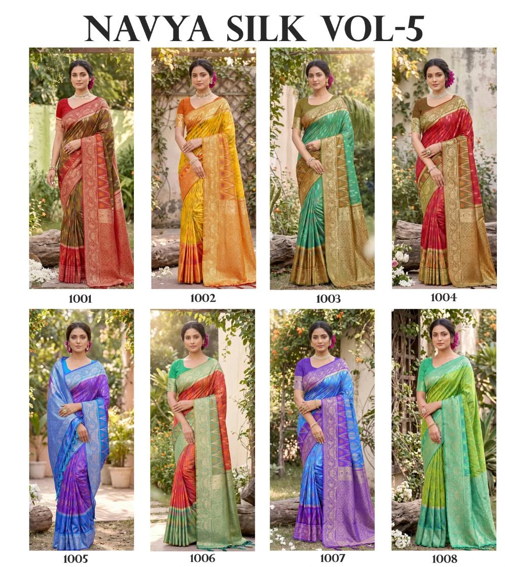 Ast Navya Silk Vol 5 Soft Silk Pochampalli Festival Saree Collection