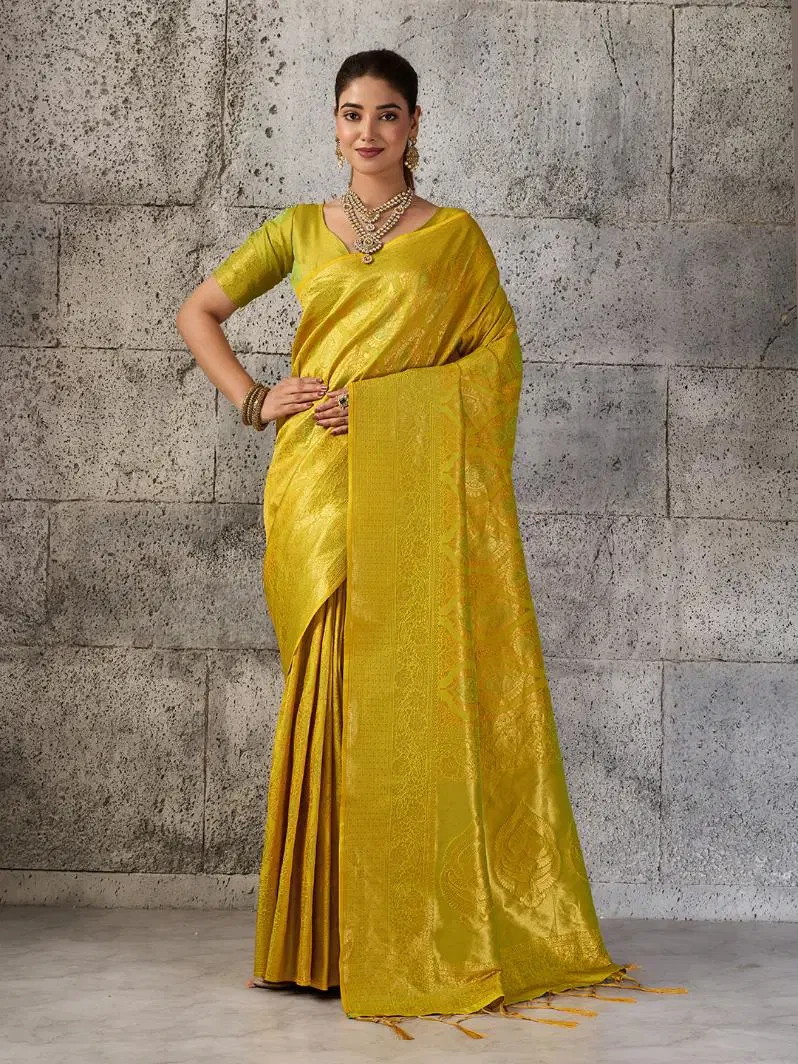 Ast Prisha Silk Kanjivaram Silk Blend Festival Saree Collection
