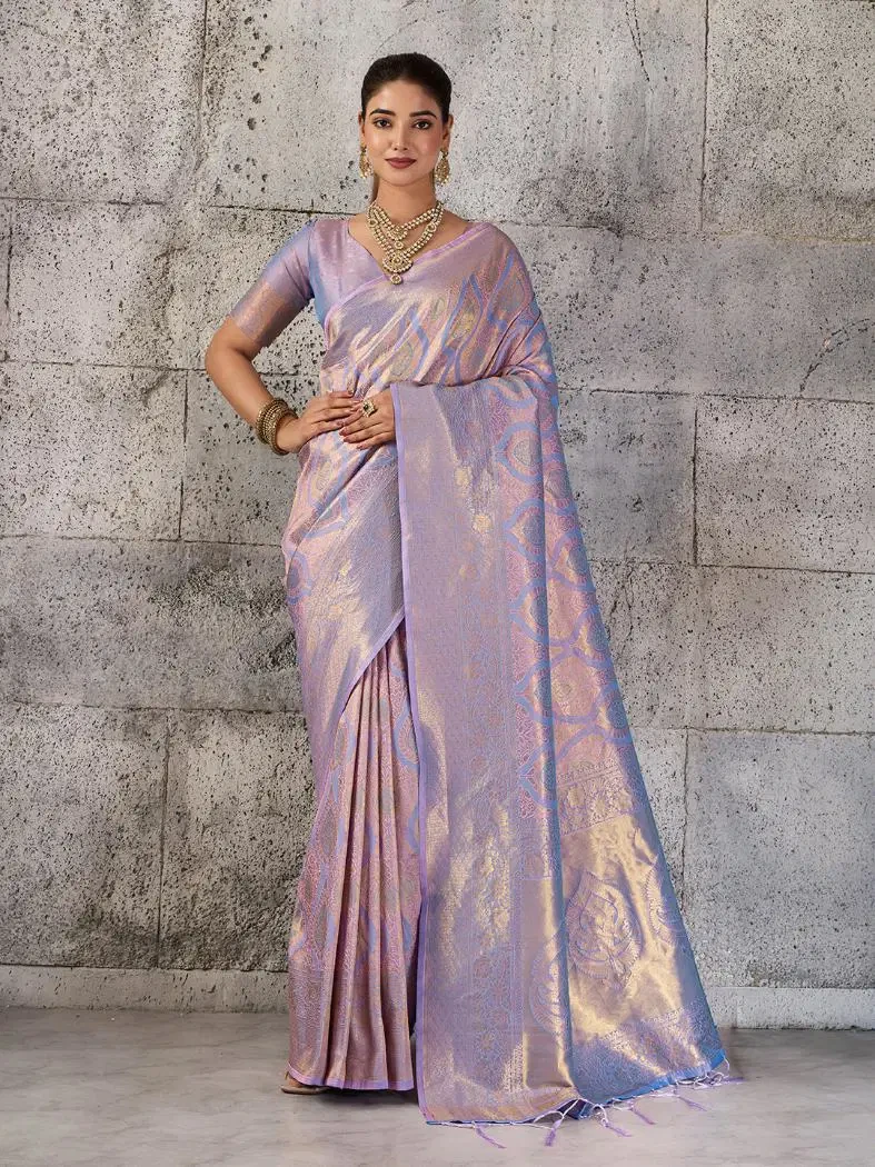 Ast Prisha Silk Kanjivaram Silk Blend Festival Saree Collection