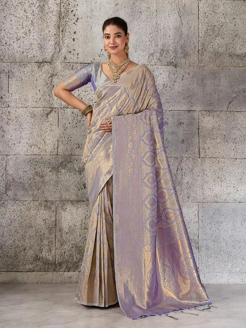 Ast Prisha Silk Kanjivaram Silk Blend Festival Saree Collection