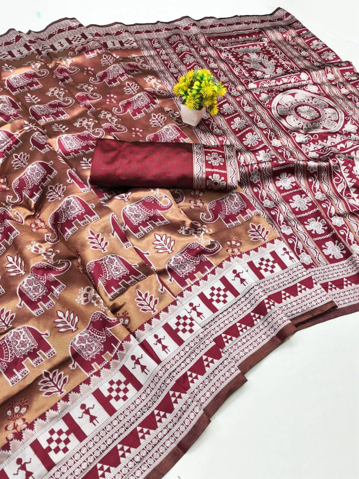 Banarasi 45251 Soft Silk Jacquard Worked Saree Collection