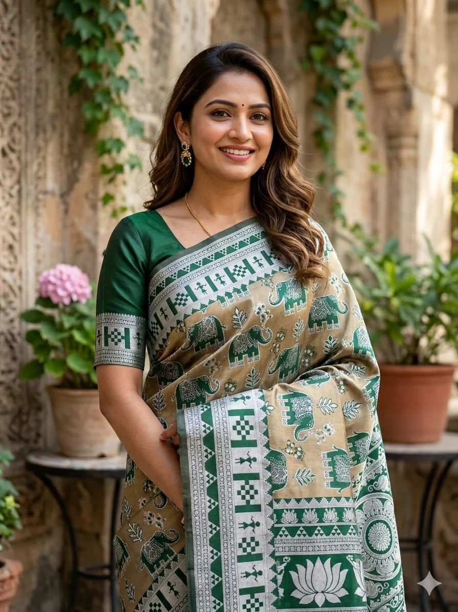 Banarasi 45251 Soft Silk Jacquard Worked Saree Collection