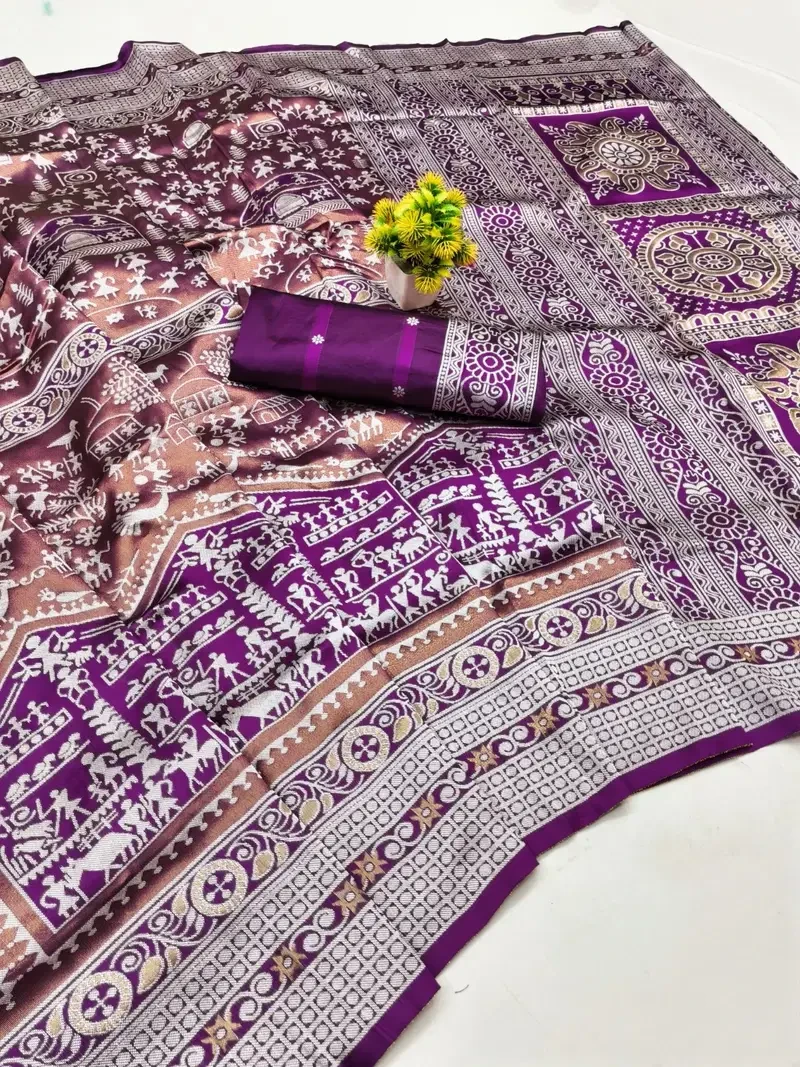 Banarasi 45252 Soft Silk Festival Wear Saree Collection