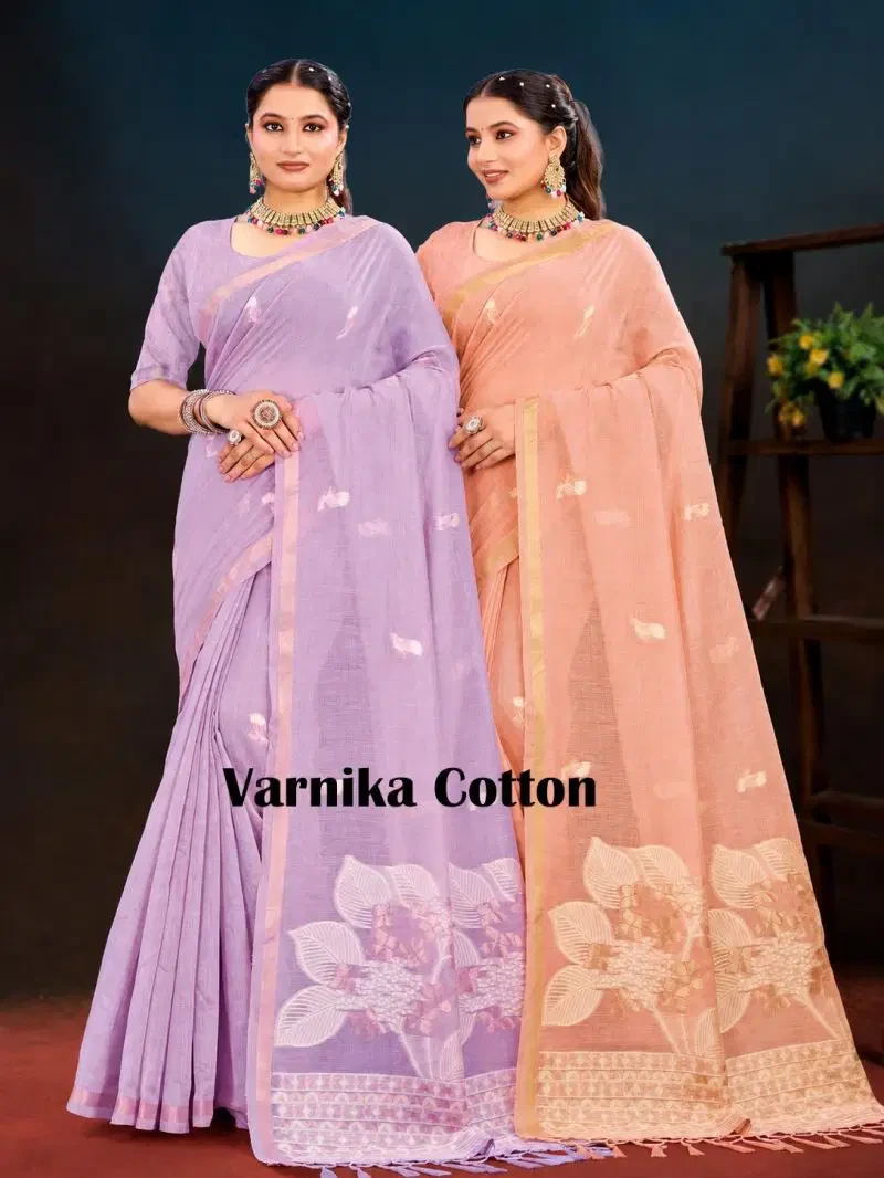 Bunawat Varnika Cotton Woven Worked Saree Collection
