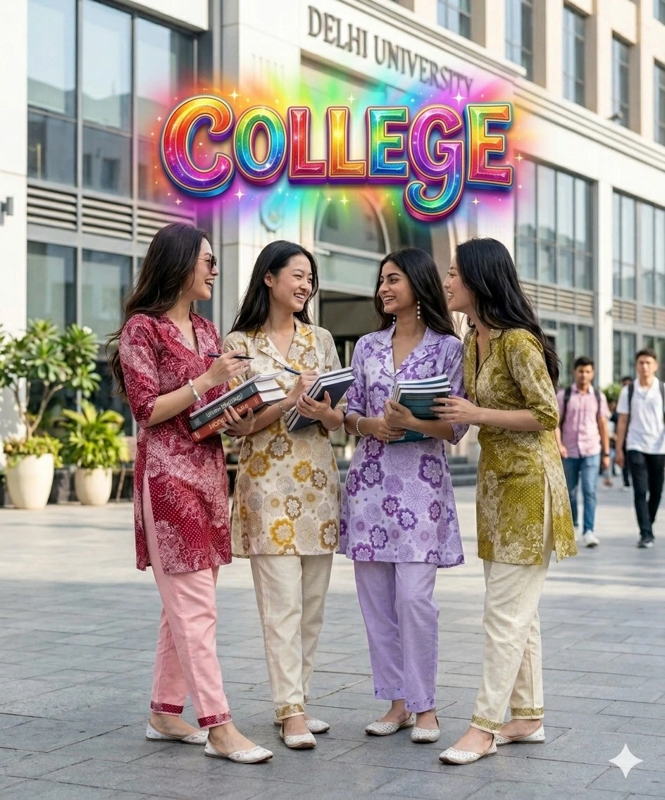 College Vetican Printed Co-Ord Set