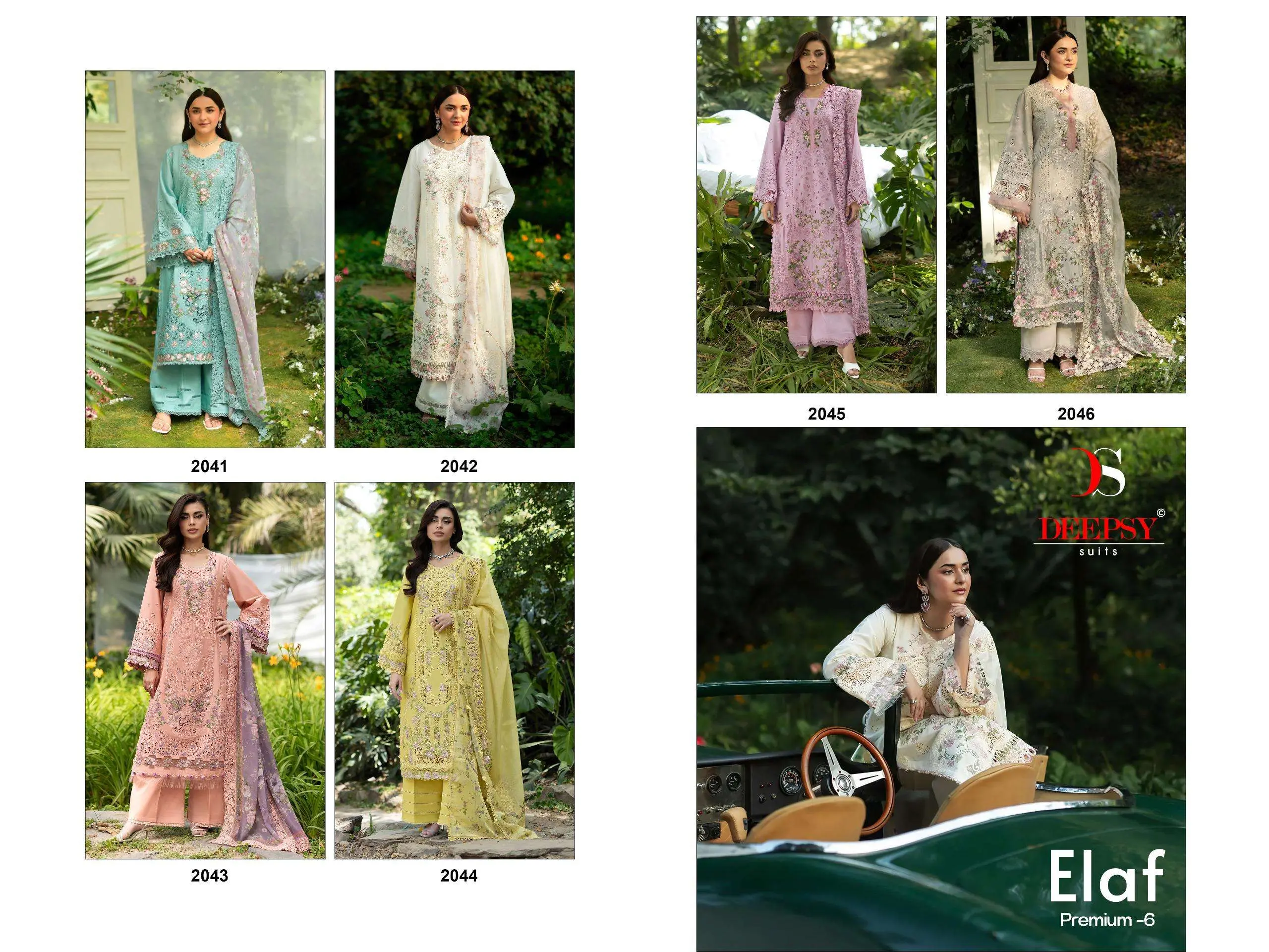 Deepsy Suits Elaf Premium Luxury Lawn Collection Vol 6