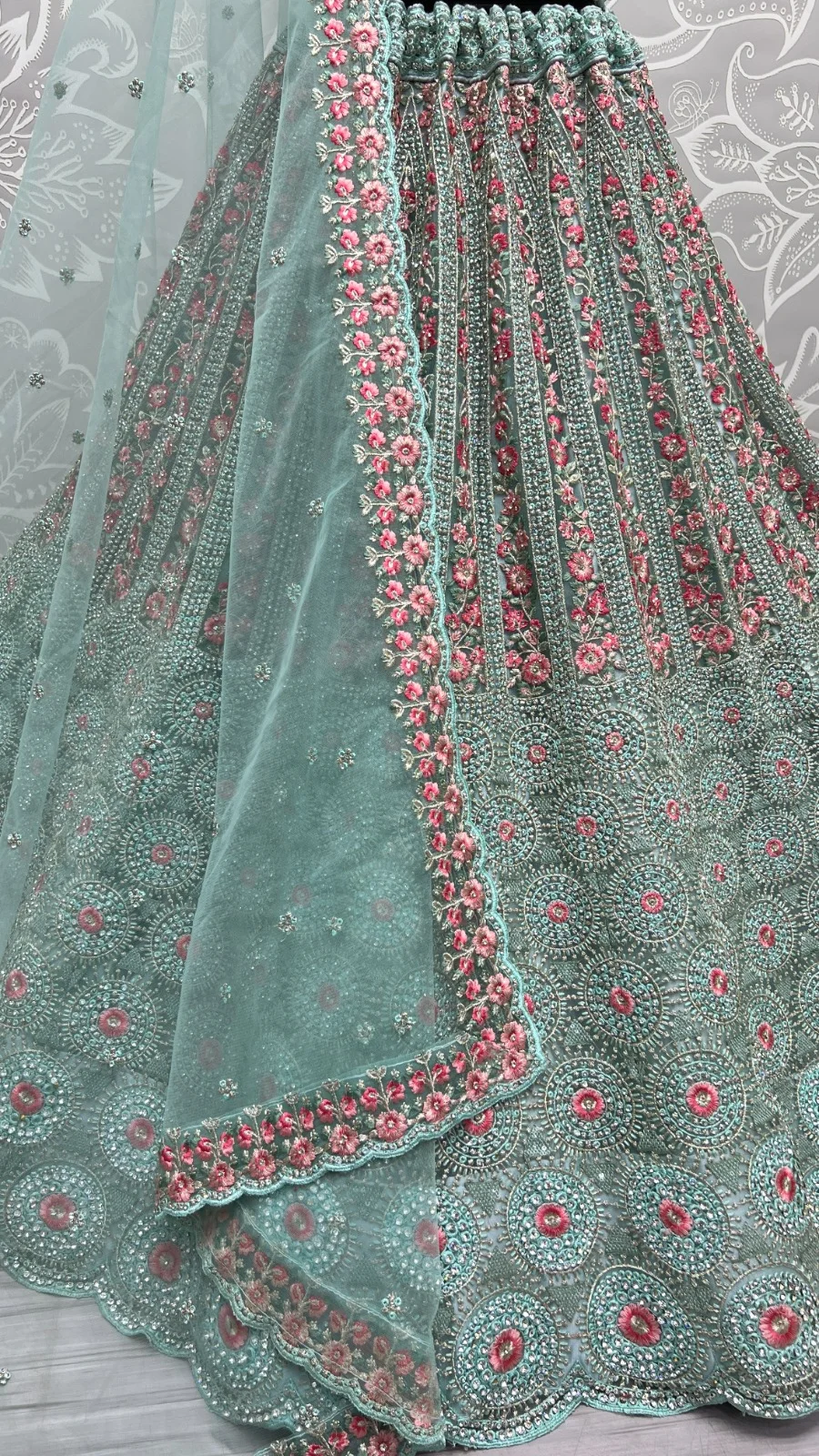 Designer Bridal Net Lehenga Choli Collection 2462