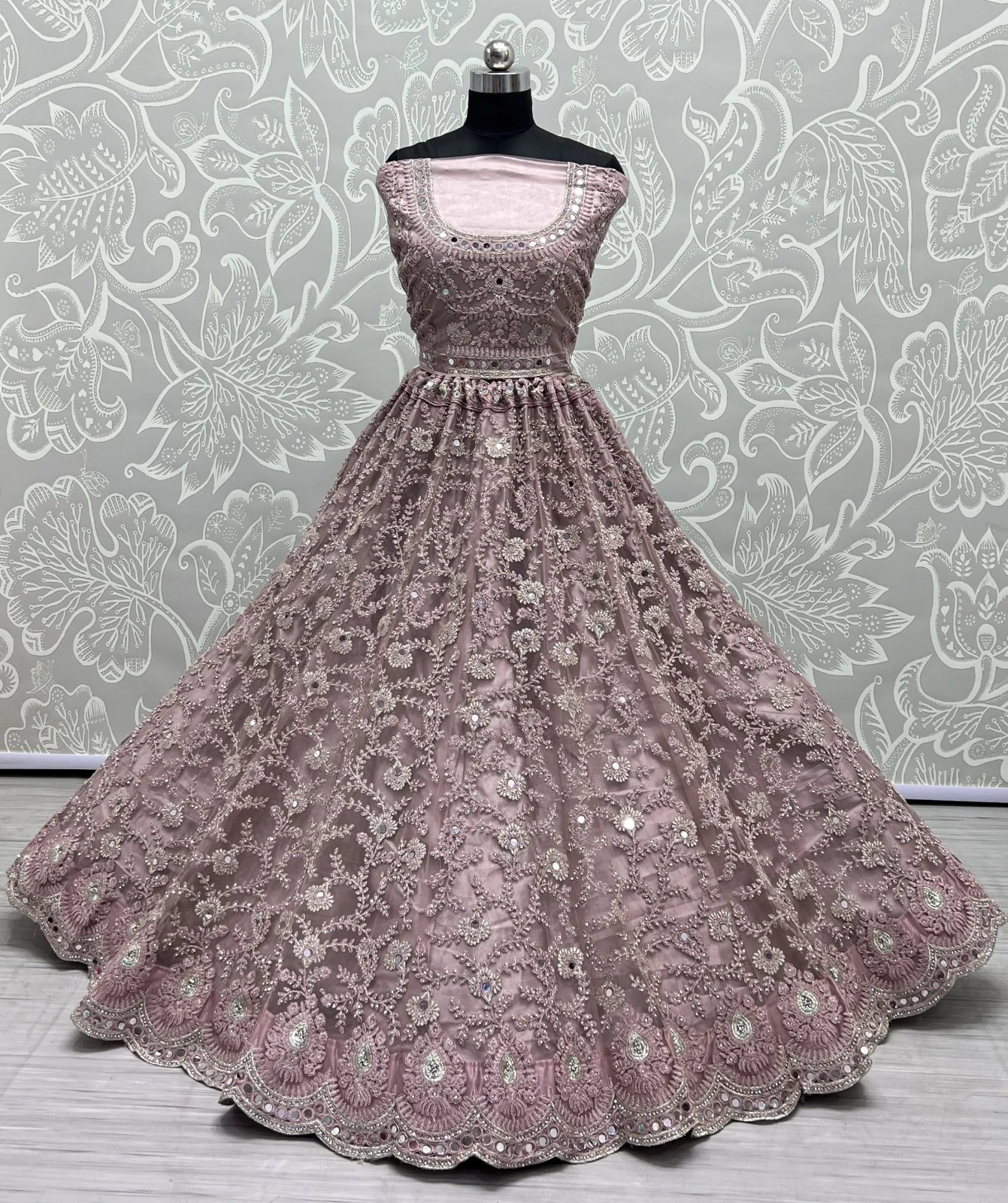Designer Bridal Net Lehenga Choli Collection 2462