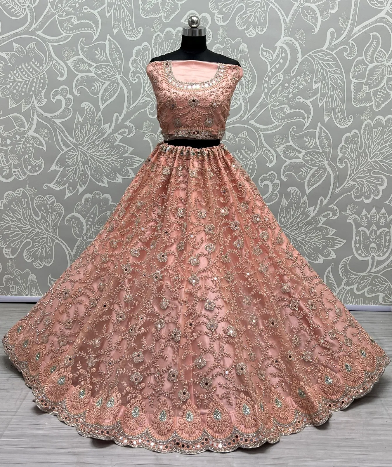 Designer Bridal Net Lehenga Choli Collection 2462