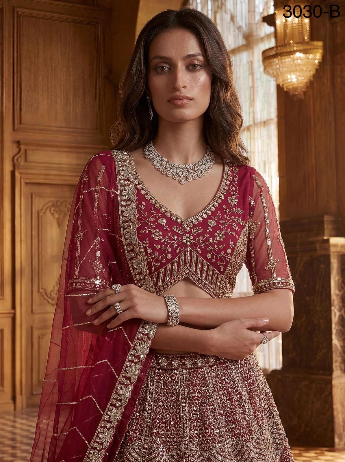Designer Motif And Sequence Partywear Lehenga Choli Collection 3030