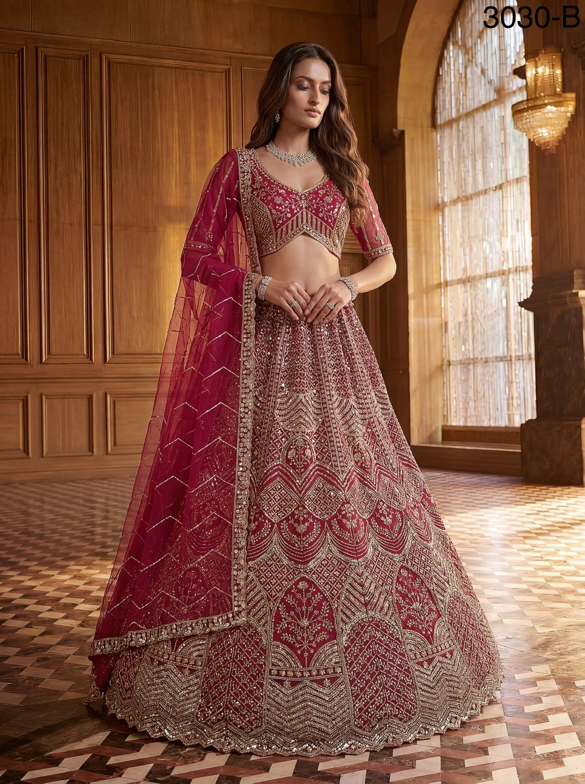 Designer Motif And Sequence Partywear Lehenga Choli Collection 3030