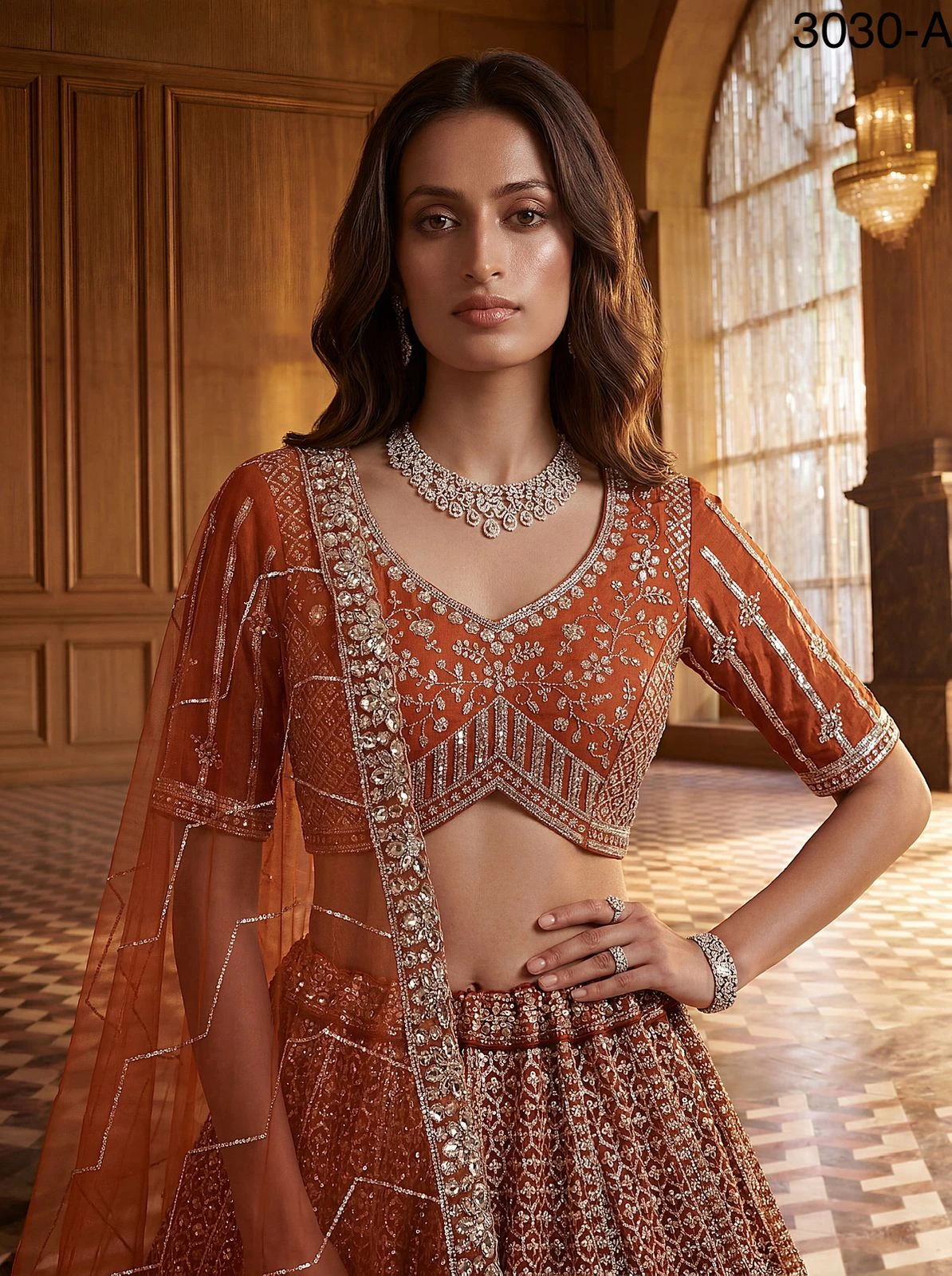 Designer Motif And Sequence Partywear Lehenga Choli Collection 3030