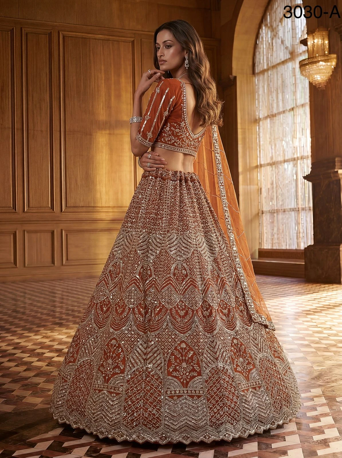 Designer Motif And Sequence Partywear Lehenga Choli Collection 3030