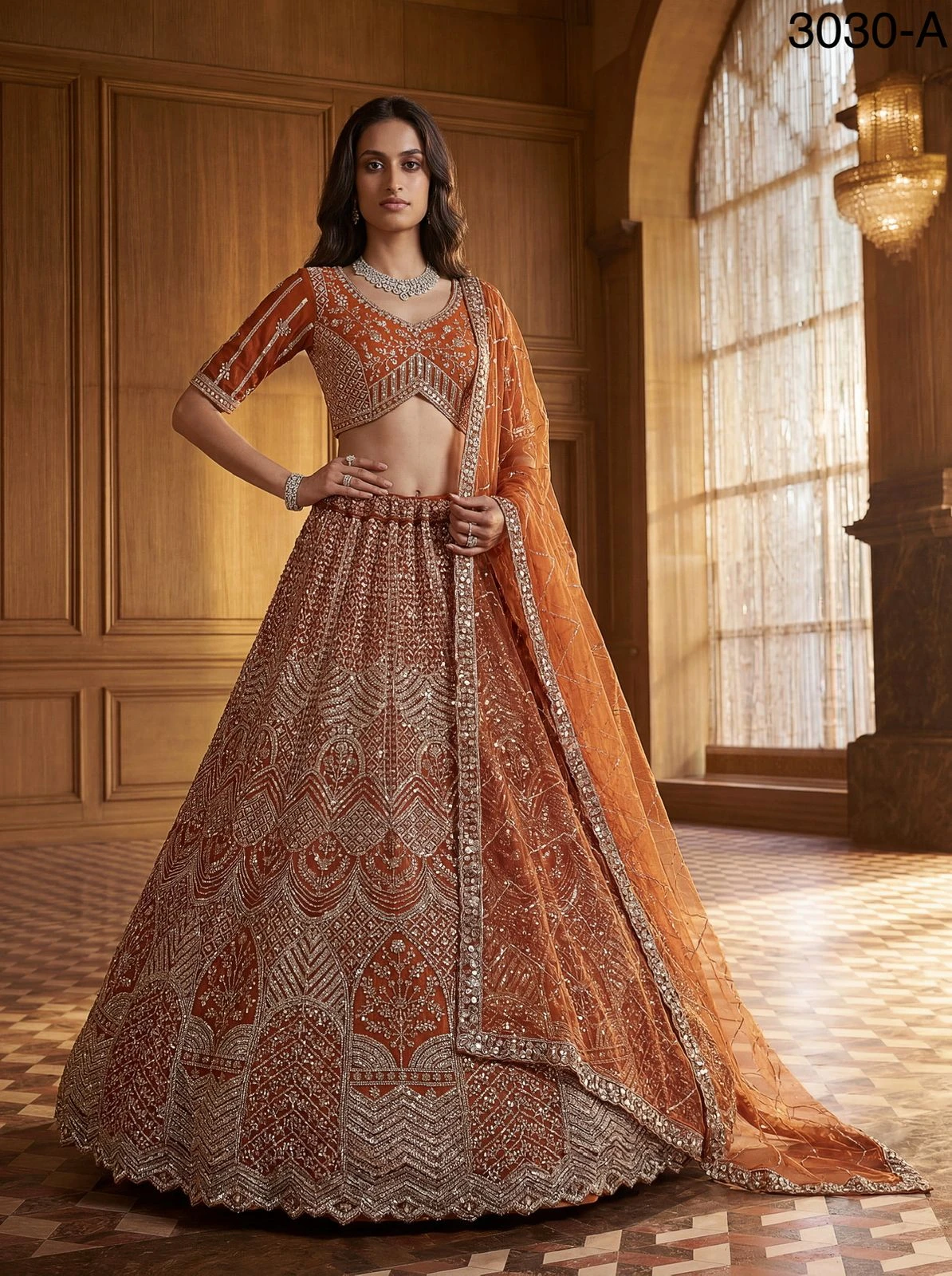 Designer Motif And Sequence Partywear Lehenga Choli Collection 3030