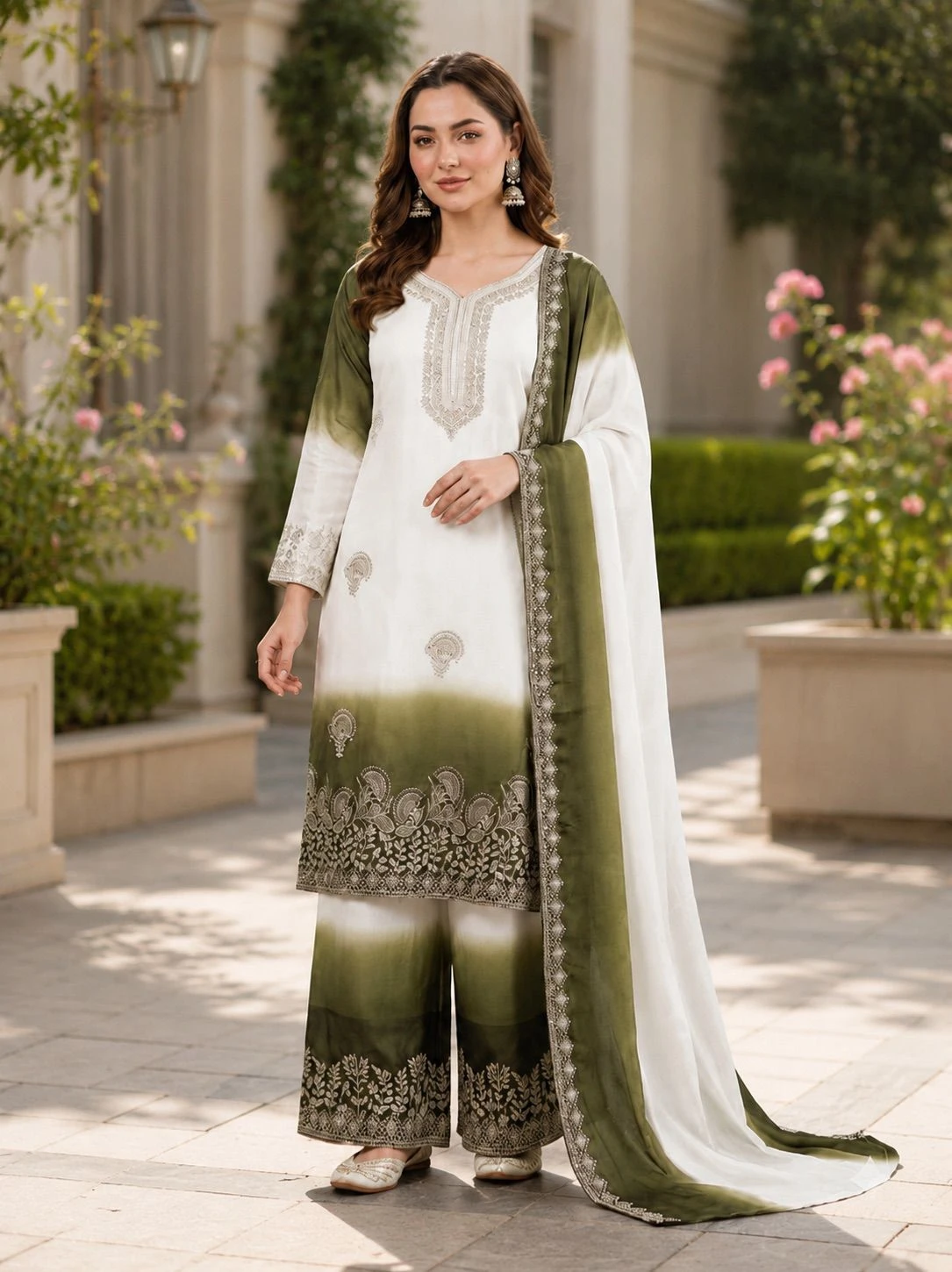 Designer Party Wear Palazzo Suit Set