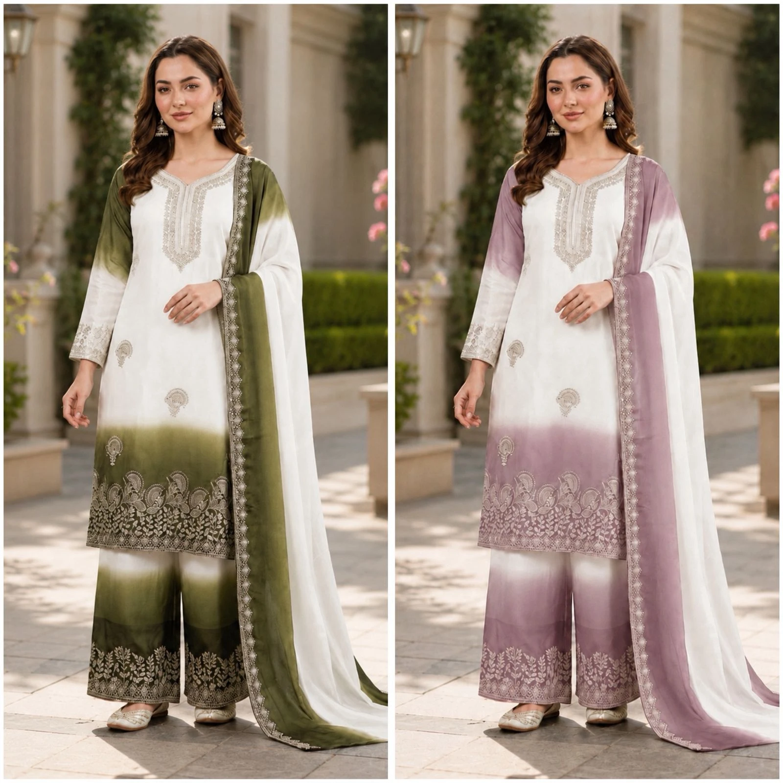 Designer Party Wear Palazzo Suit Set