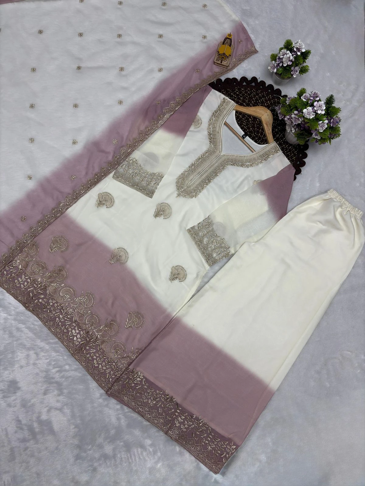 Designer Party Wear Palazzo Suit Set