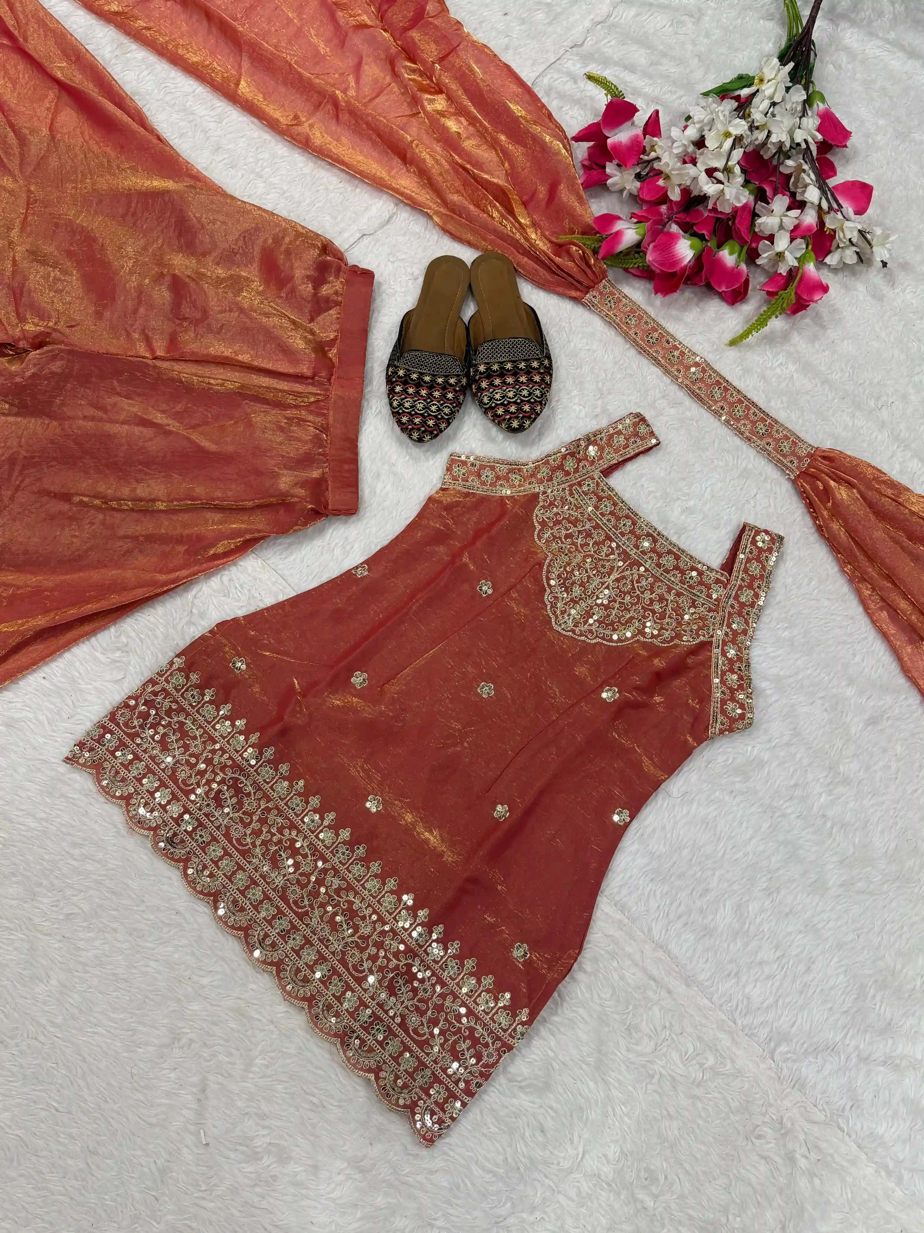 Designer Sharara Palazzo Suit Set