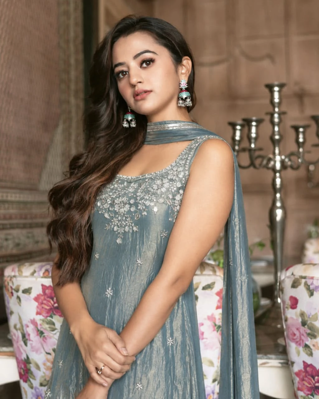 Designer Trending Kurti Palazzo Dupatta Set