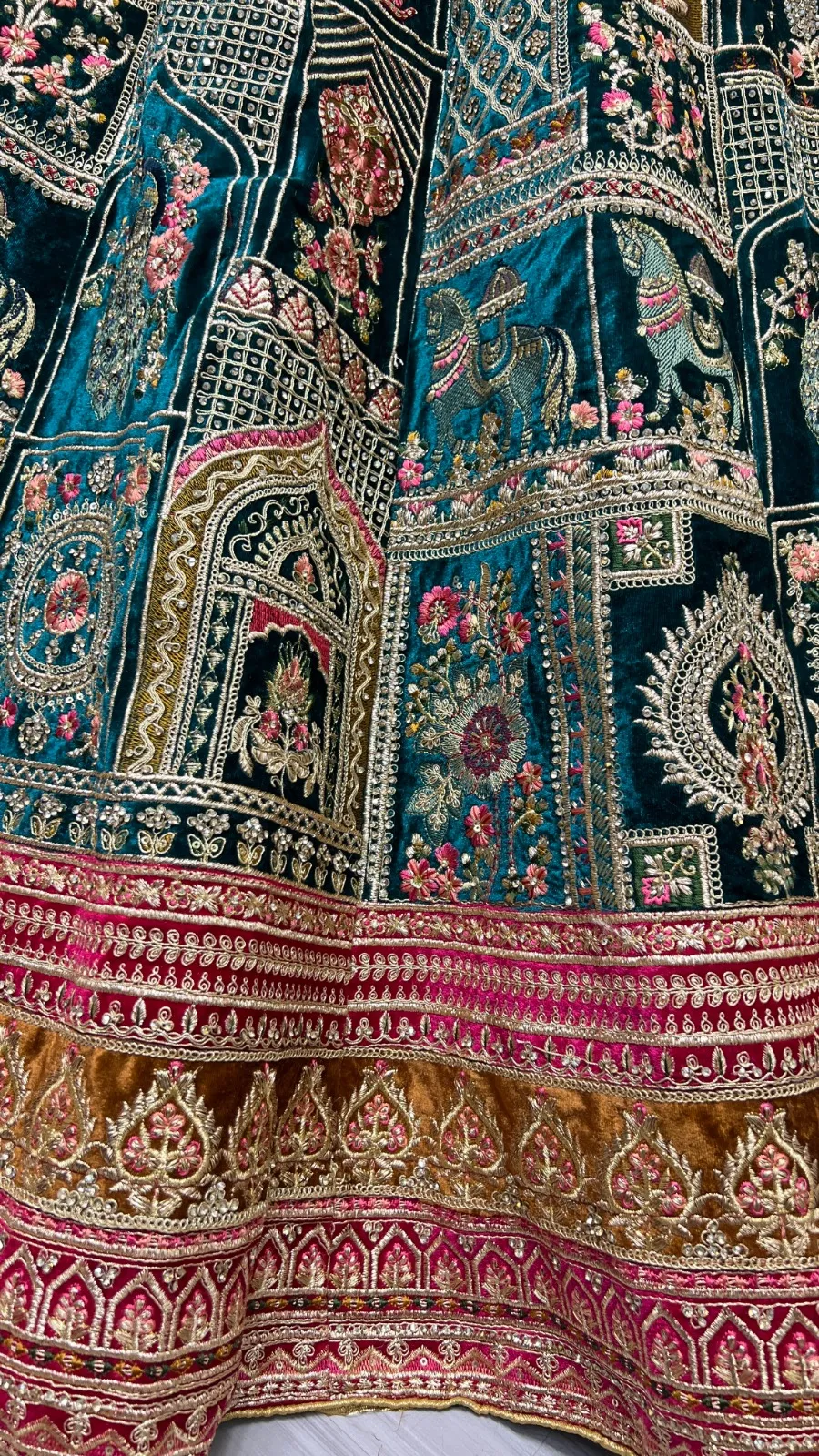 Designer Velvet Lehenga Choli Collection 2466