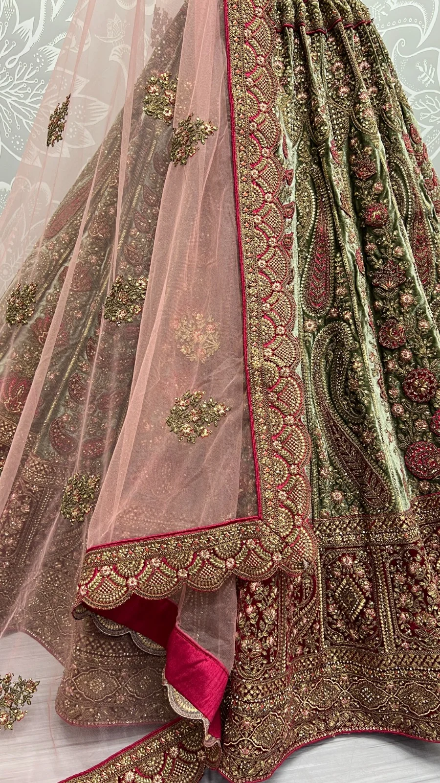 Designer Velvet Lehenga Choli Collection 2475