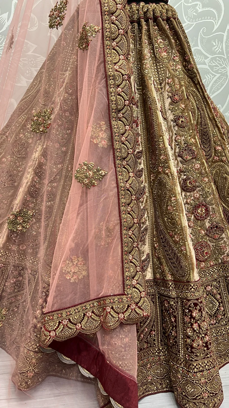 Designer Velvet Lehenga Choli Collection 2475