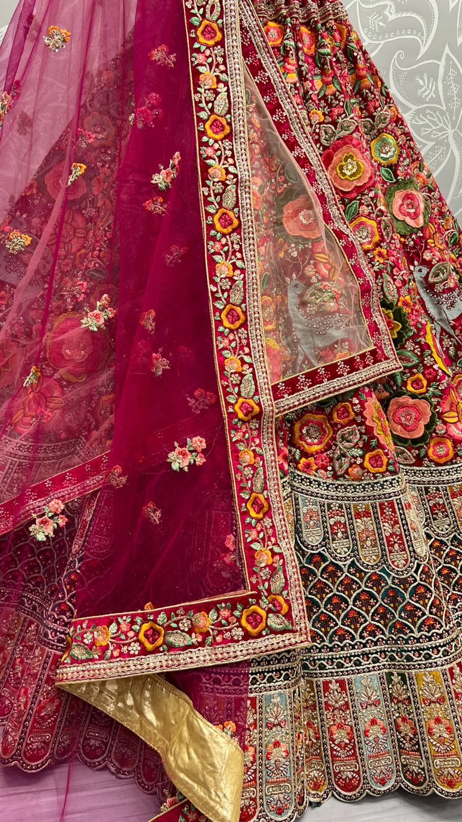 Designer Velvet Lehenga Choli Collection 2476