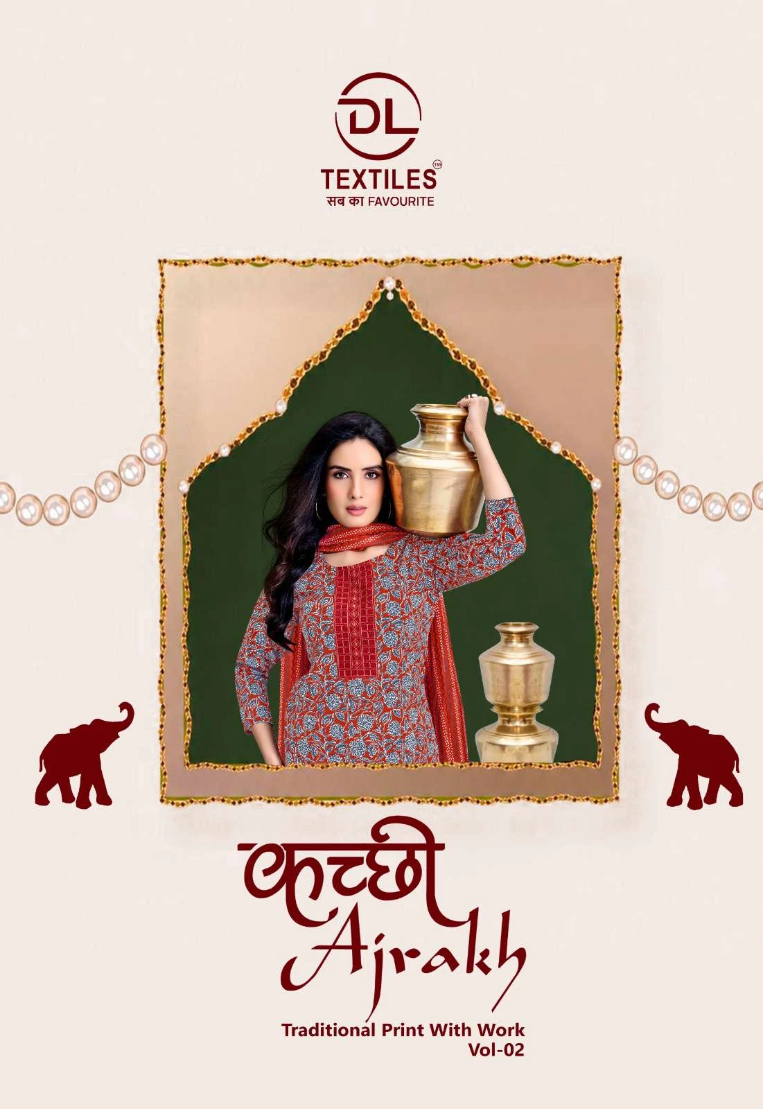 DL Textiles Kachchi Ajrakh Vol-2