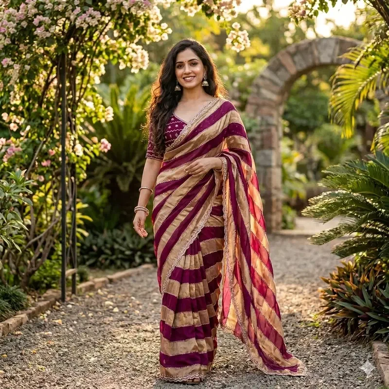 Ds 820 Space Silk Jarkhan Work Premium Saree Collection