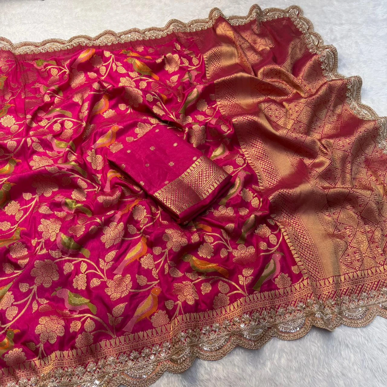 Ds 855 Banarasi Khadi Silk Designer Saree Collection