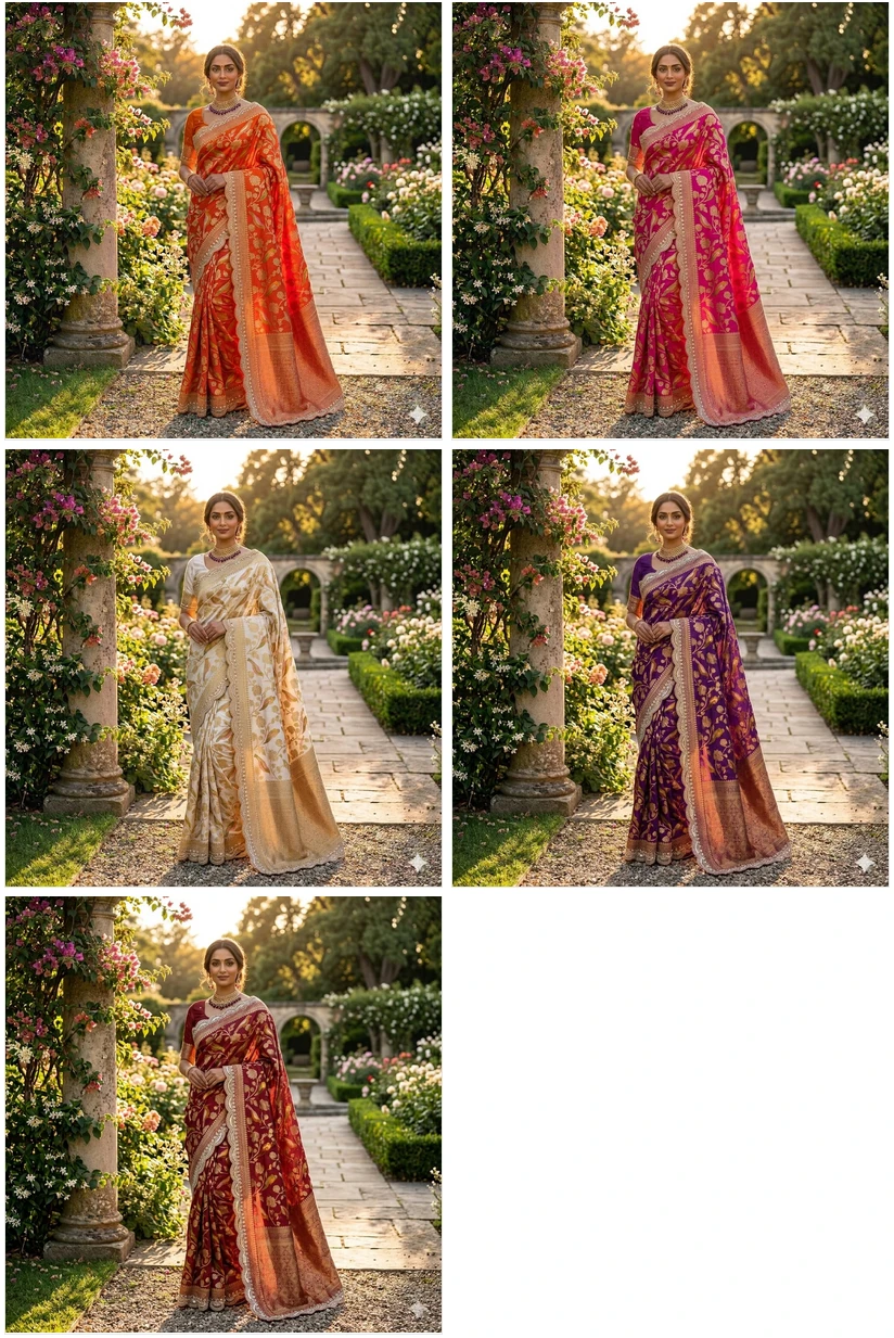 Ds 855 Banarasi Khadi Silk Designer Saree Collection