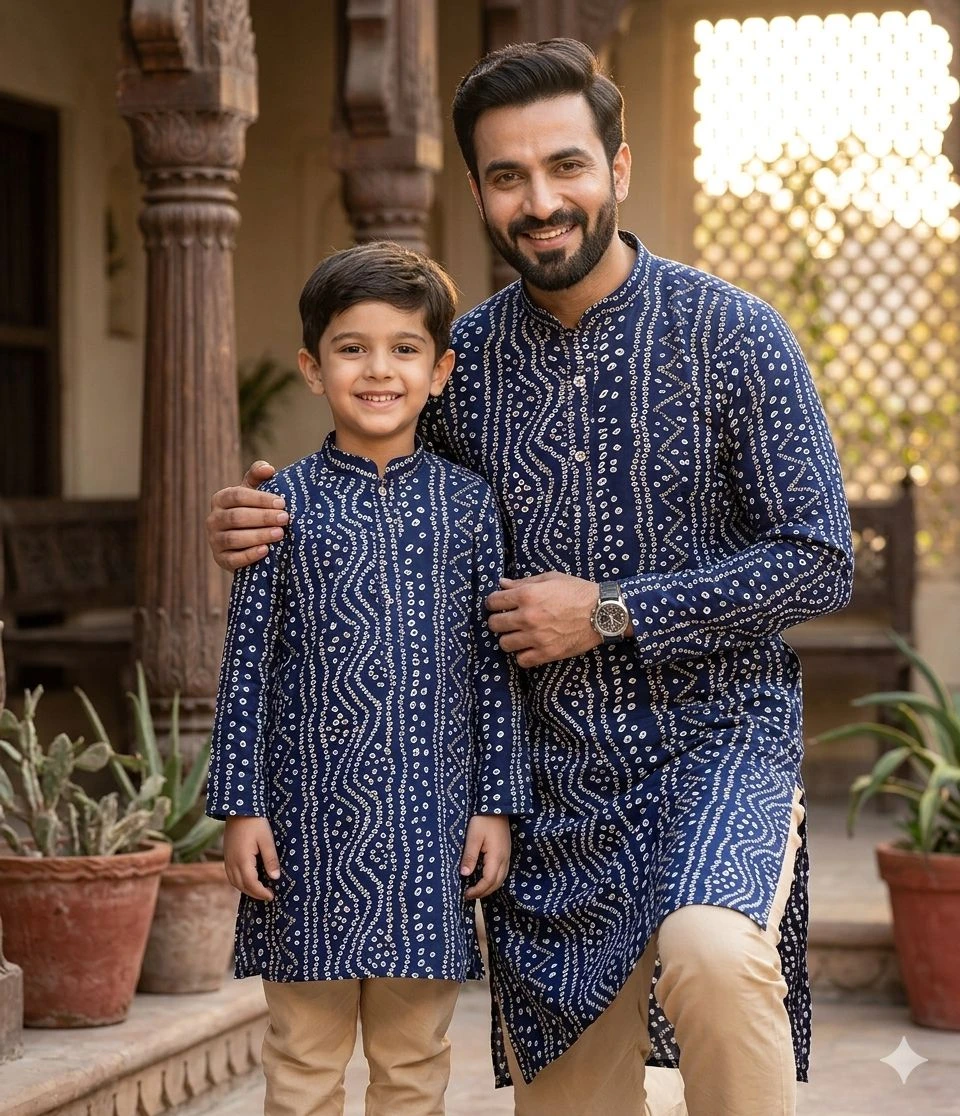Father Son Stylish Kurta with Pyjama