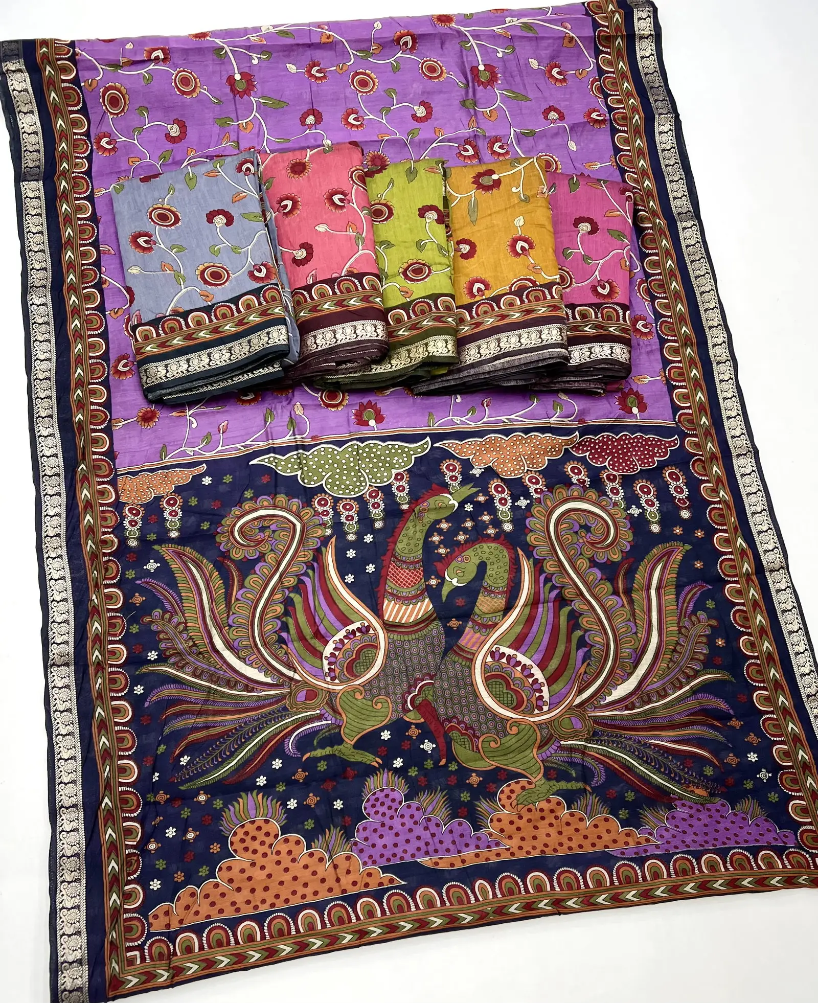 Floral F 2001 to 2006 Pv Cotton Printed Saree Collection