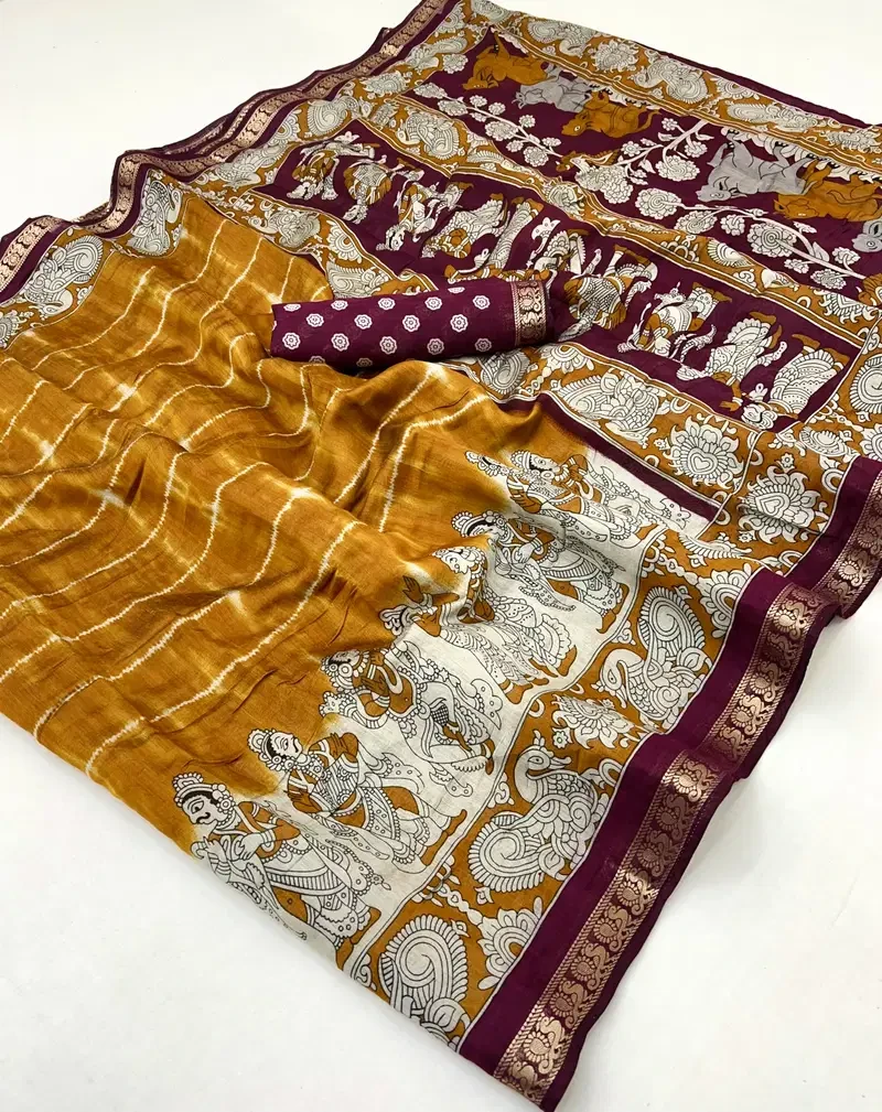 Gaiya a 7001 to 7006 Pv Cotton Saree Collection