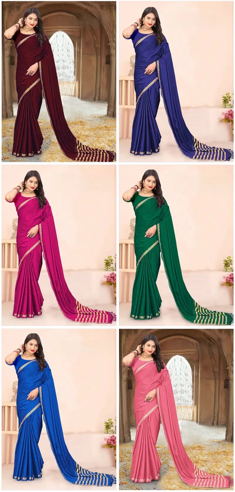 Ismol Silk Soft Mysore Silk Zari Weaving Plain Saree Collection