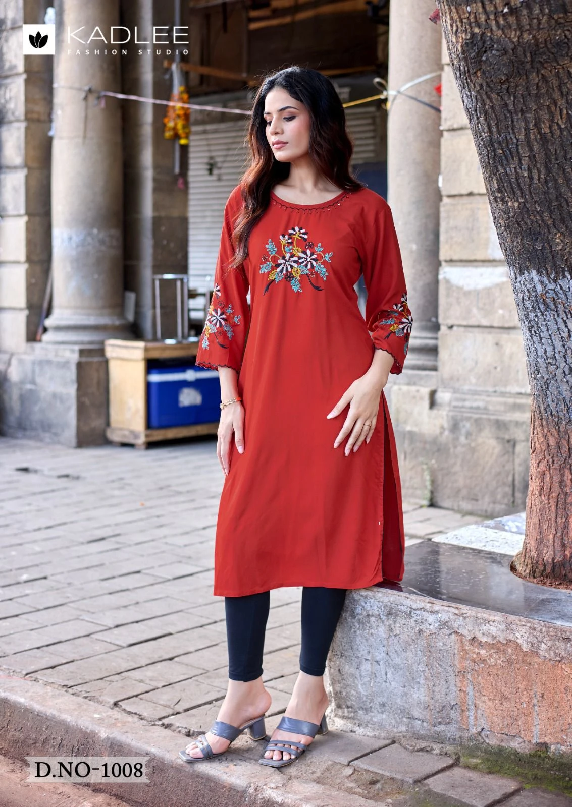 KADLEE Ladlee Vol 3 Rayon Thread & Handwork Kurti