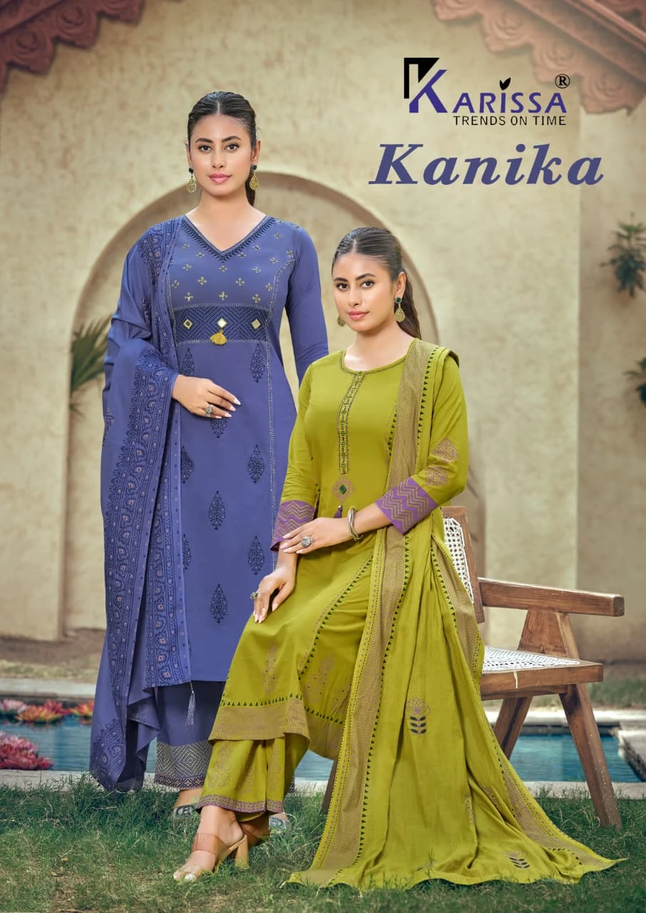 Karissa Kanika Printed Cotton Suit Set