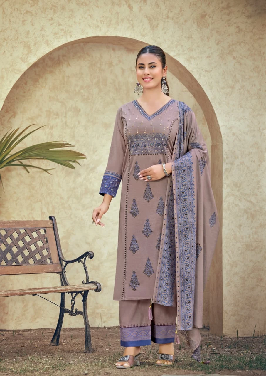 Karissa Kanika Printed Cotton Suit Set
