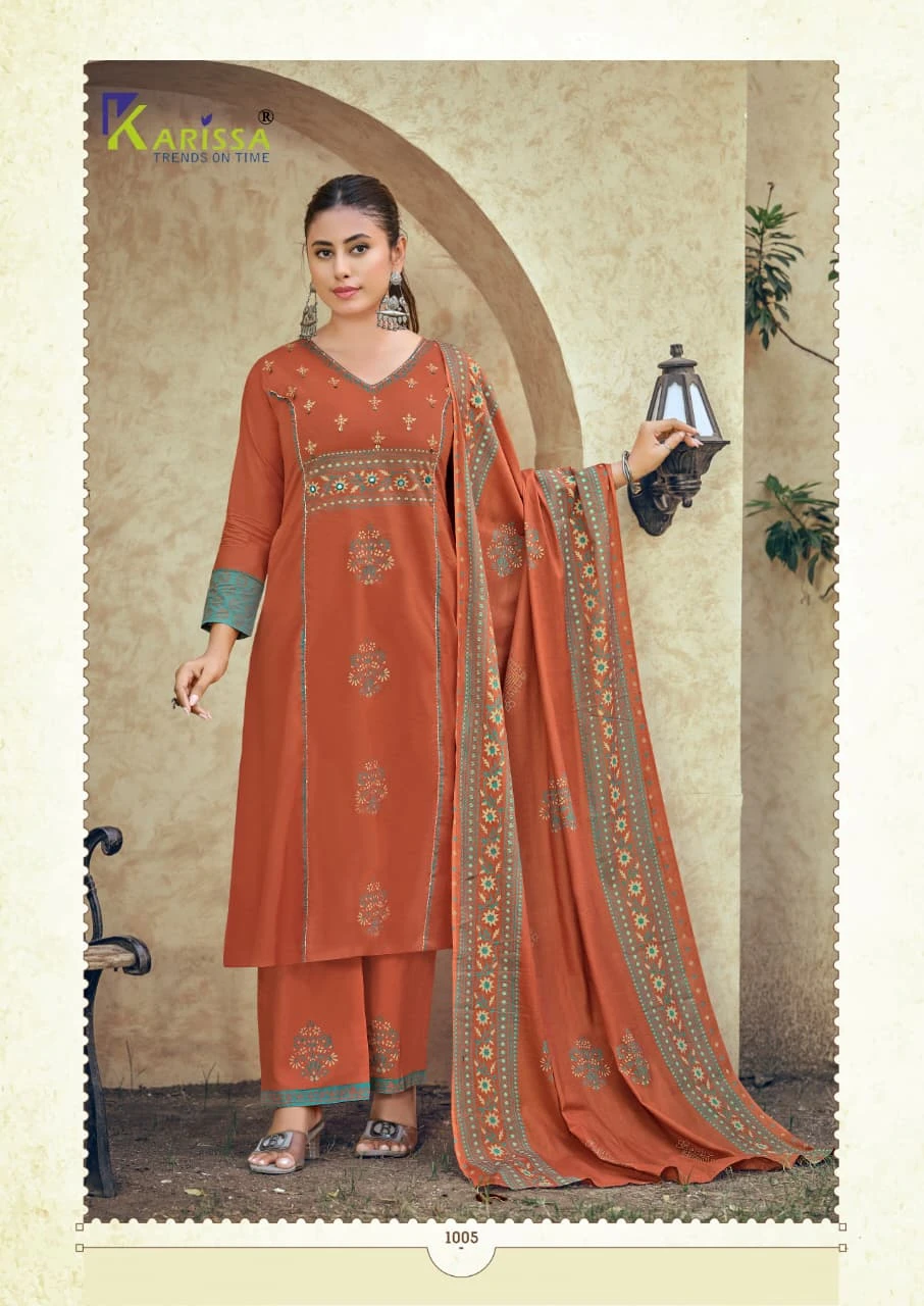 Karissa Kanika Printed Cotton Suit Set