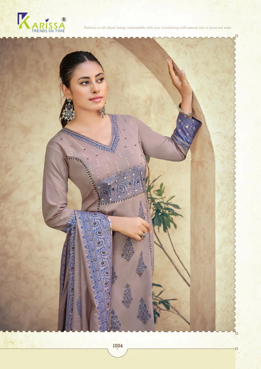 Karissa Kanika Printed Cotton Suit Set